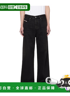 DIESEL 男士牛仔裤 A0637009J96022 AW2025 黑色 五袋款式牛仔长