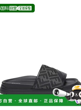 FENDI 男士凉鞋 7X1674AF5T1 SS2026 黑色 Fendi Diagonal Ff Jac