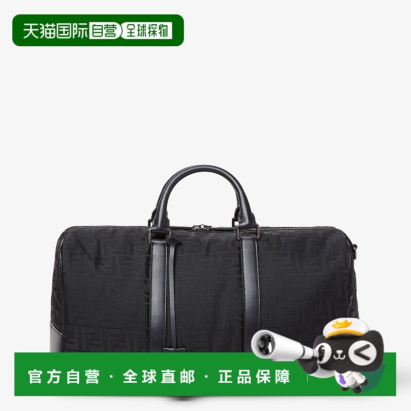 FENDI 男士手拿包 7VV161AW2NF05TR SS2026 黑色 FF NYLON MEDIUM