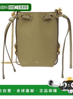 CHLOÉ 女士斜挎包 C23AP844I3138I SS2024 绿色 Marcie 水桶单肩