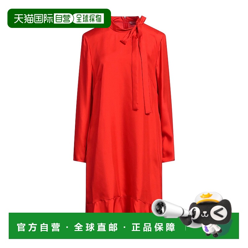 1h可退 潮奢 Red Valentino 红 华伦天奴 女士 中长连衣裙