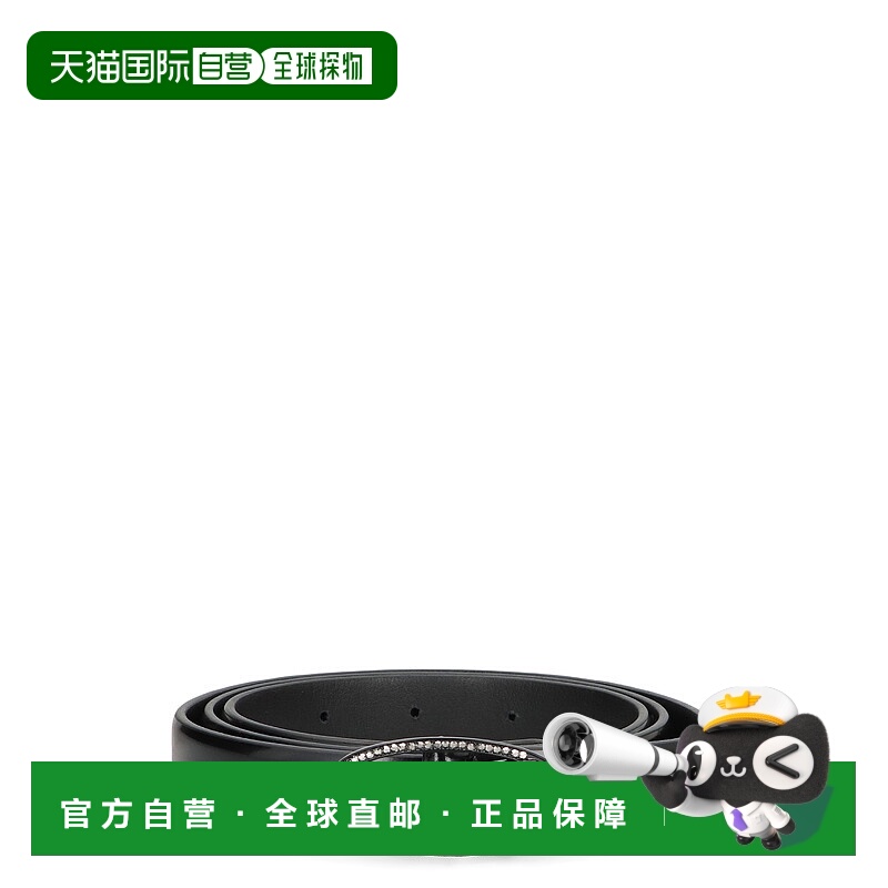 1h可退 DIESEL 女士腰带 X09972P6958T8013 AW2025 黑色 B-1dr St