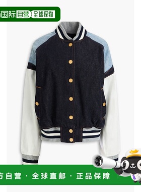 1h可退 潮奢 ZIMMERMANN 女士 拼色牛仔短夹克 2169JR251NIGHTSKY