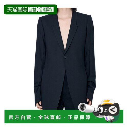 RICK OWENS 女士西服 RP02F5759ZL09 AW2026 黑色 单排扣西装外套