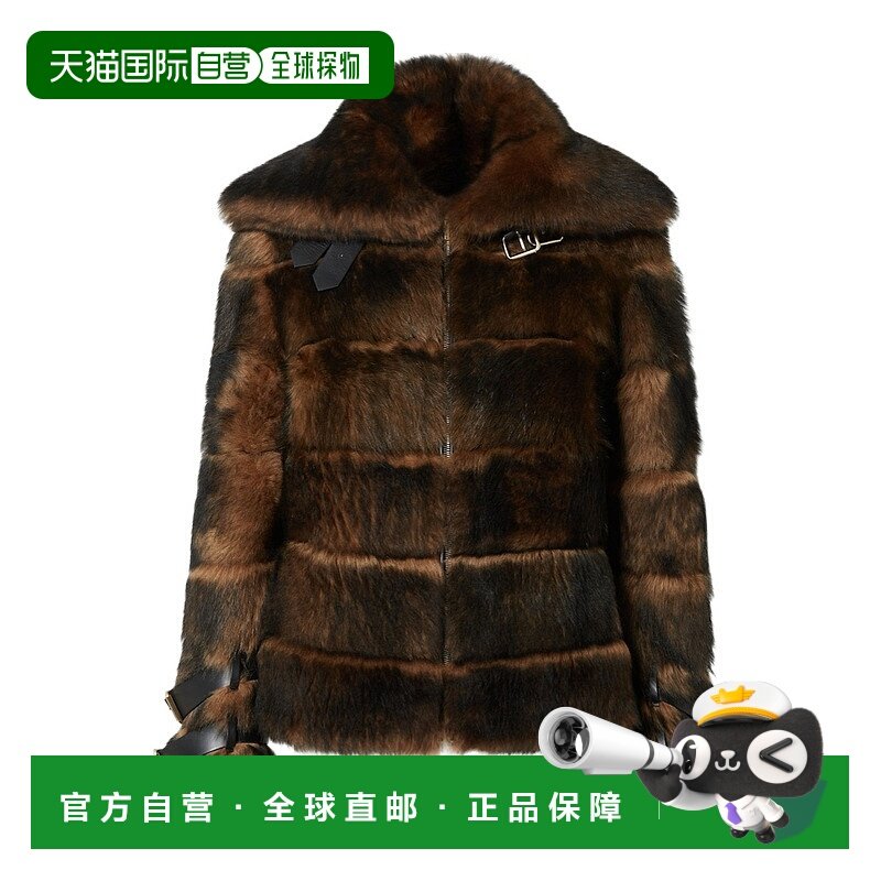 FENDI 女士大衣 FM5426AYLHF0QD9 AW2025 花色 长袖皮草夹克