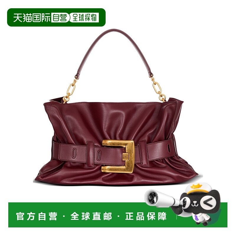 1h可退 BALMAIN 女士斜挎包 FN0KK990LVGX3AR AW2025 红色 中号 A