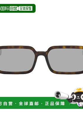 1h可退 潮奢 Fendi 芬迪 女士 棕色 Selleria Rectangle 太阳镜 F