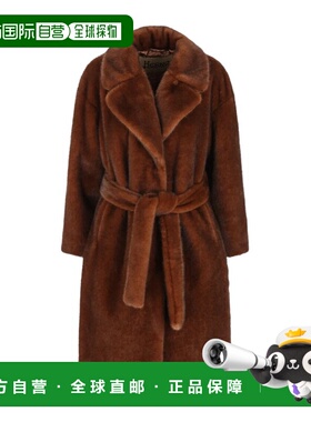 HERNO 女士外套 CA000582D127398800 AW2025 棕色 正面系腰带大衣