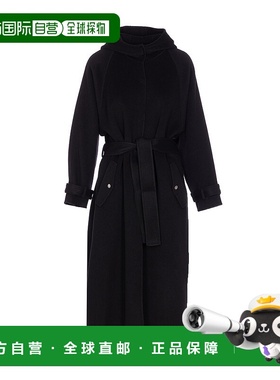 PINKO 女士大衣 105342A2XMZ99 AW2025 女装长袖外套黑色大衣