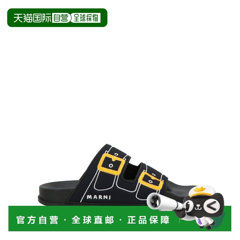 1h可退 潮奢 Marni 玛尼 男士 凉鞋 black黑色 舒适时尚,流行男鞋,其他凉鞋,淘宝优惠券,粉丝福利购,淘宝优惠卷