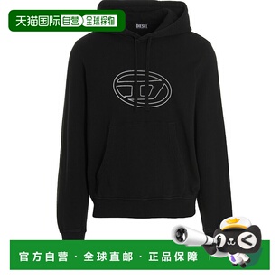 A069220LEAC900 AW2022 黑色 DIESEL 针织衫 Ginn hoodi 男士