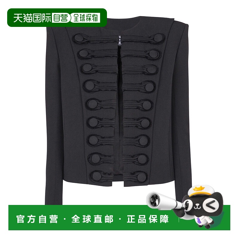 1h可退 BALMAIN 女士外套 FF1SK830WC090PA AW2025 黑色 Grain De