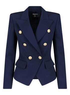 1h可退 BALMAIN 女士外套 GF1SI505WB086UC SS2026 蓝色 Balmain