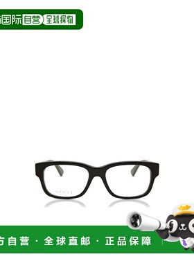 GUCCI 男士太阳镜 GG0343O001 SS2023 黑色 徽标眼镜古驰