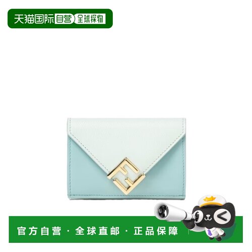 FENDI 女士钱包 8M0559ALV4F1XC2 AW2026 白色 FF Diamonds 三折