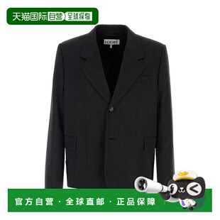 H526Y03WD5GREY AW2025 灰色 LOEWE wool 西服 Charcoal blaz 男士