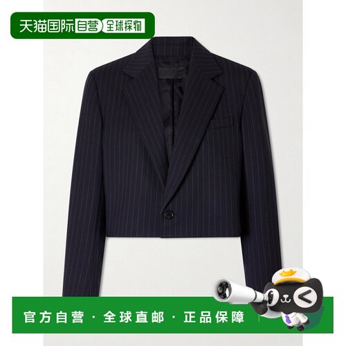 NILI LOTAN 女士 Swan 条纹羊毛混纺西装外套 13704W504MDP