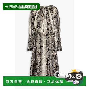 女士 Cole cupro 1h可退 蛇纹中长连衣裙 KHAITE satin 5343 潮奢