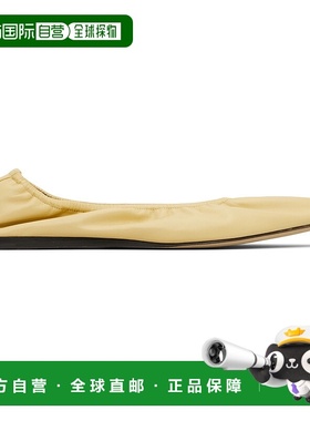 1h可退 潮奢 The Row 女士 黄色 Liisa 芭蕾鞋 F1577SL1单鞋