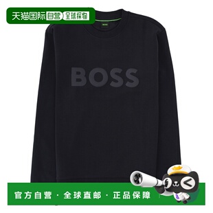 潮奢 BOSS 波士 男士 FELPA CON 徽标卫衣 5055551610256713402