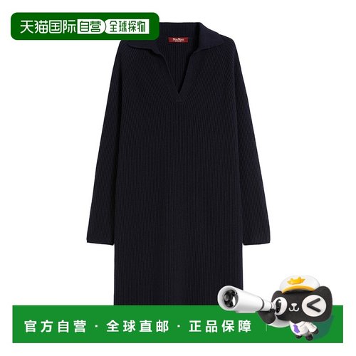MAX MARA 女士大衣 6326015206008 AW2025 黑色 羊毛和羊绒连衣裙