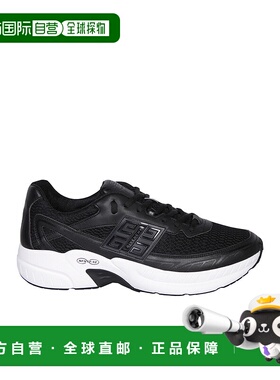 GIVENCHY 男士运动鞋 BH00AGH1R7001 SS2025 黑色 NFNTY-52系带低