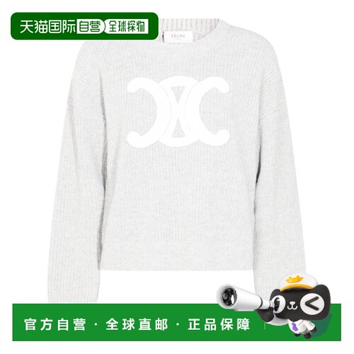 1h可退 CELINE 女士针织衫 RY0GS423P09GM AW2025 灰色 长袖针织