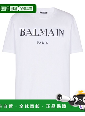 BALMAIN 男士T恤 FH2EG000BD28GAB  AW2025男装白色短袖