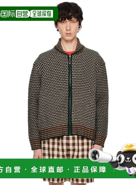 1h可退 潮奢 Bode 男士 绿色 & 橙色 Schenectady 毛衣 MRF24KT01