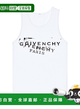 GIVENCHY 男士T恤 BM71NH3YSA100 SS2026 白色 SLIM FIT TANKTOP