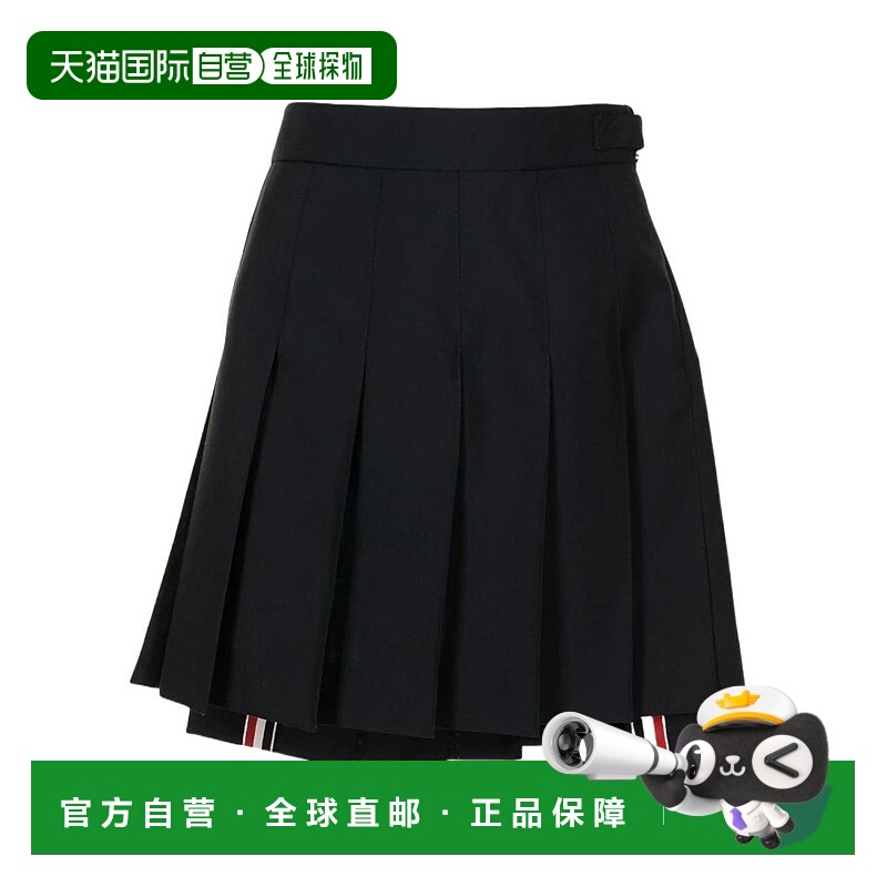 1h可退 THOM BROWNE 女士半身裙 FGC402V02872NAV AW2020羊毛