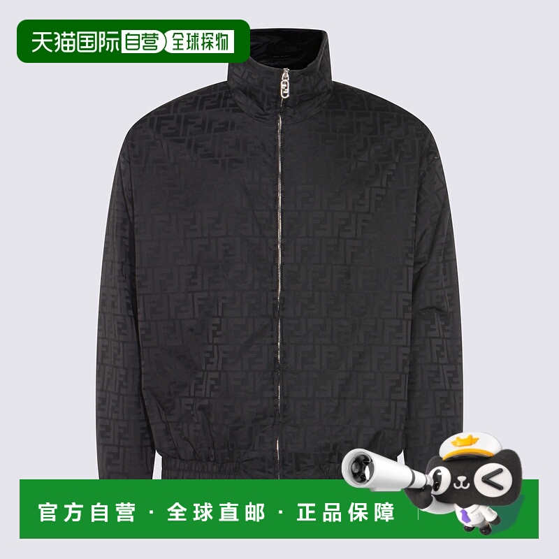 1h可退 FENDI 男士夹克 FAA951ATN9F0GNME AW2025 黑色