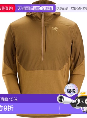 1h可退 ARC'TERYX始祖鸟男士DELTA HYBRID HOODY半拉链混合面料华