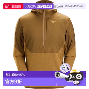 1h可退 ARC'TERYX始祖鸟男士DELTA HYBRID HOODY半拉链混合面料华