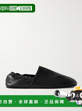 1h可退 潮奢 KHAITE 女士 Banks 皮质乐福鞋 F4054931BLACK200