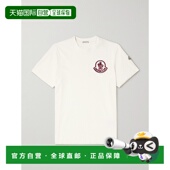 潮奢 嵌花棉针织T恤 Moncler 男士 1h可退 Flocked 盟可睐 Logo