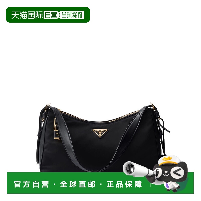 1h可退 PRADA 女士单肩包 1BC2322C8QF0002 AW2025 黑色 AIMÉE LA