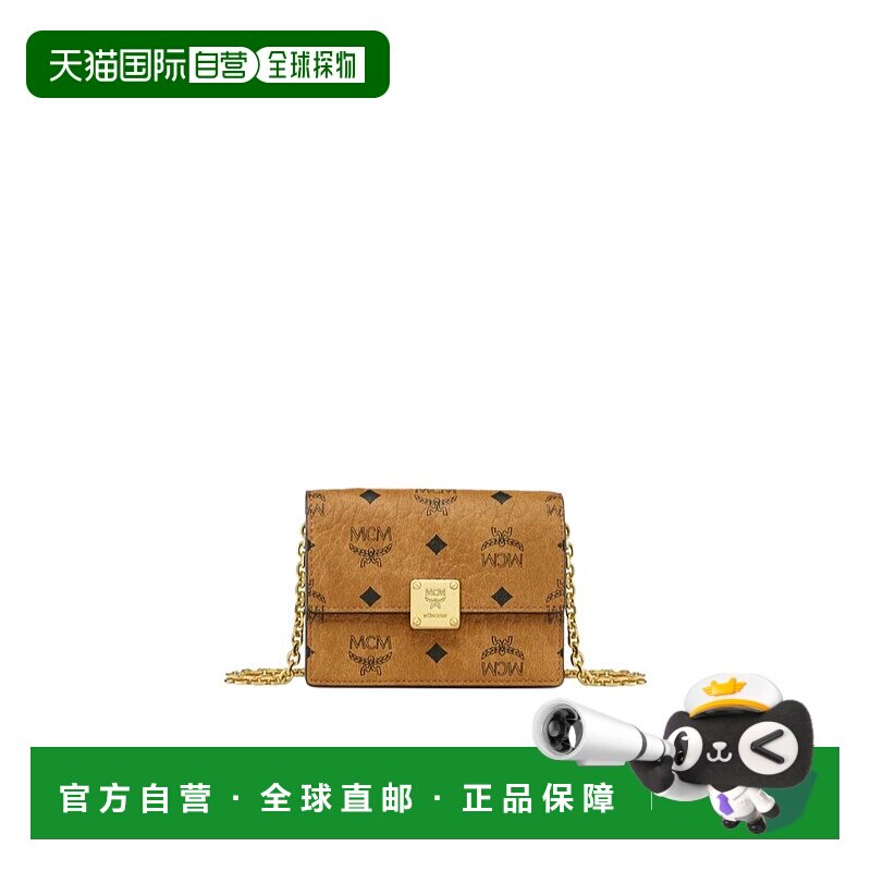 MCM 女士钱包 MYLFATA03CO AW2025 棕色 Aren Visetos 链条钱包