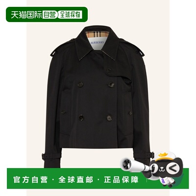 1h可退 BURBERRY 女士夹克 100314624113000 CO 黑色 HALTYE tren