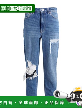 潮奢 Topshop 女士 牛仔长裤 blue蓝色 舒适时尚