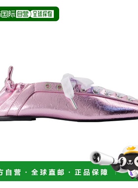 GANNI 女士芭蕾乐福鞋 B1020041 SS2026 粉红色 Ganni Eyelet Lac