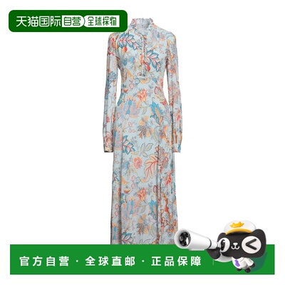 1h可退 潮奢 Etro 艾特罗 女士 长款连衣裙 blue蓝色 舒适时尚