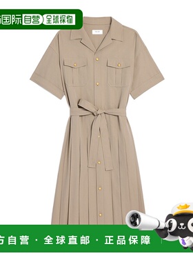 CELINE 女士连衣裙 RR0GE0L1203UN AW2025 卡其色 短袖连衣裙