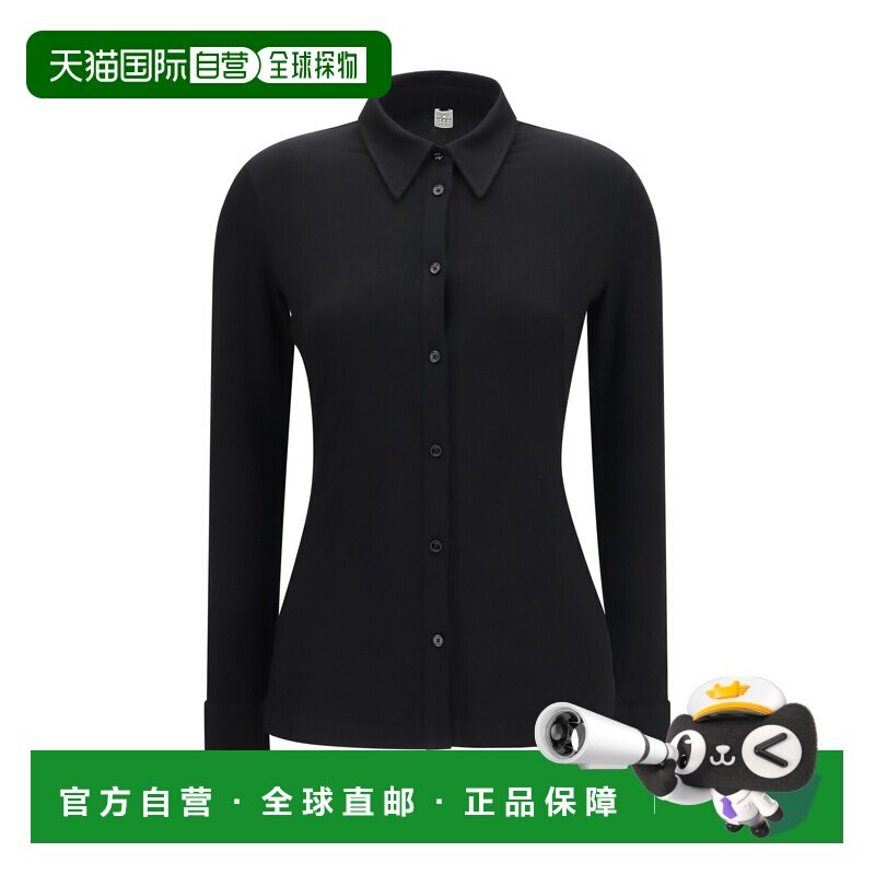 toteme 女士 TOTEME PRE 黑色衬衫 263WRT0752FB0676