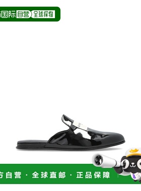 GIVENCHY 女士拖鞋 BE202BE2EJ001 AW2025 黑色 Leather slides