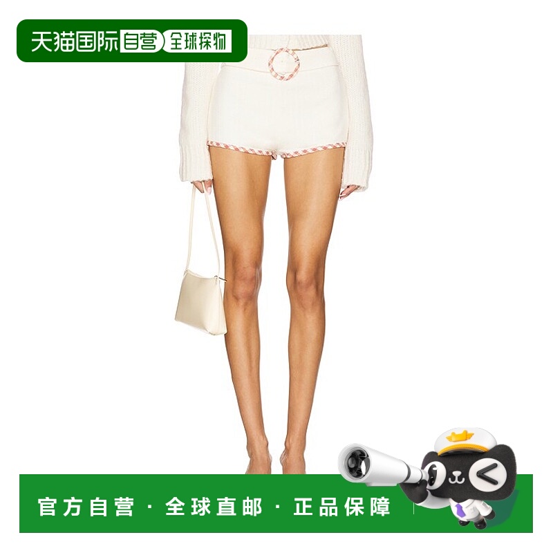 1h可退 潮奢 For Love & Lemons 女士 网眼提花短裤 CB2019SP25