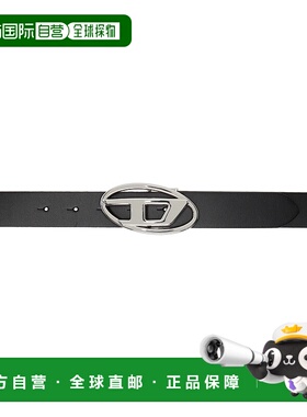 1h可退 潮奢 Diesel 迪赛 女士 黑色 B-1dr W Ii 30 双面腰带 X09