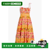 层叠印花棉纱中长连衣裙 1h可退 309292MULTI RIO 女士 潮奢 FARM