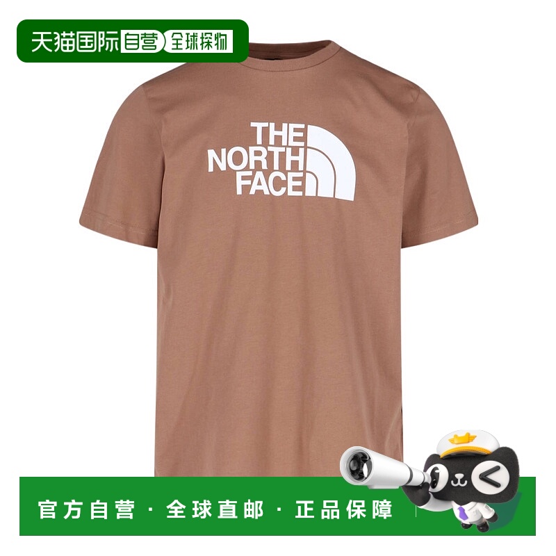 1h可退 THE NORTH FACE 男士T恤 NF0A8A6C6E1 SS2025 棕色