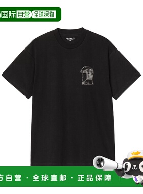 1h可退 CARHARTT WIP 男士T恤 I03555089XX AW2025 黑色短袖